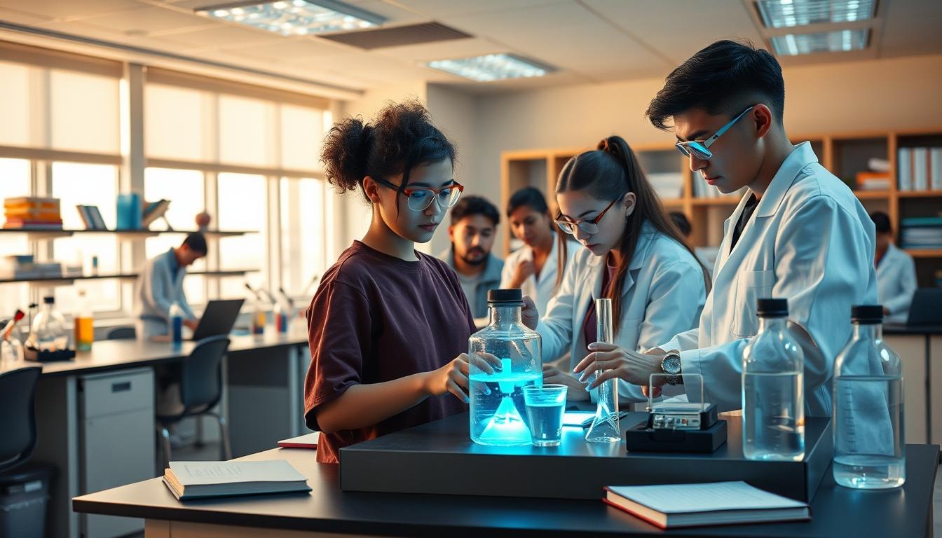 Student preparing for exams with study materials